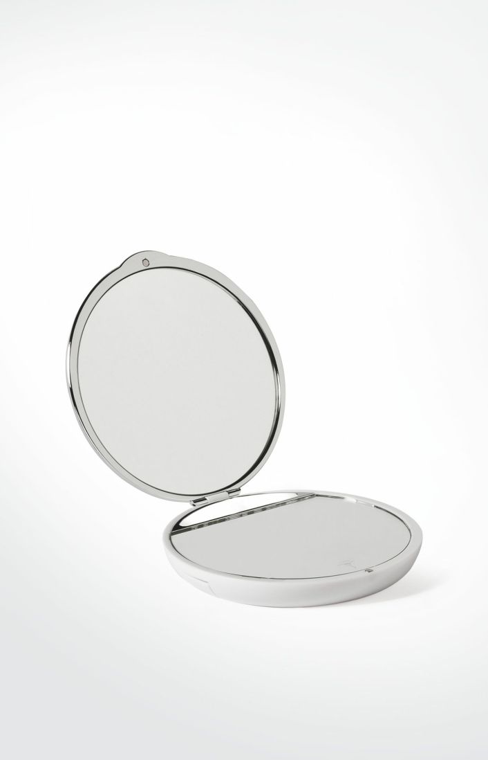 Living JOOP Bad-Accessoires | Taschenspiegel Chromeline, Silber Uni Hellgrau 1